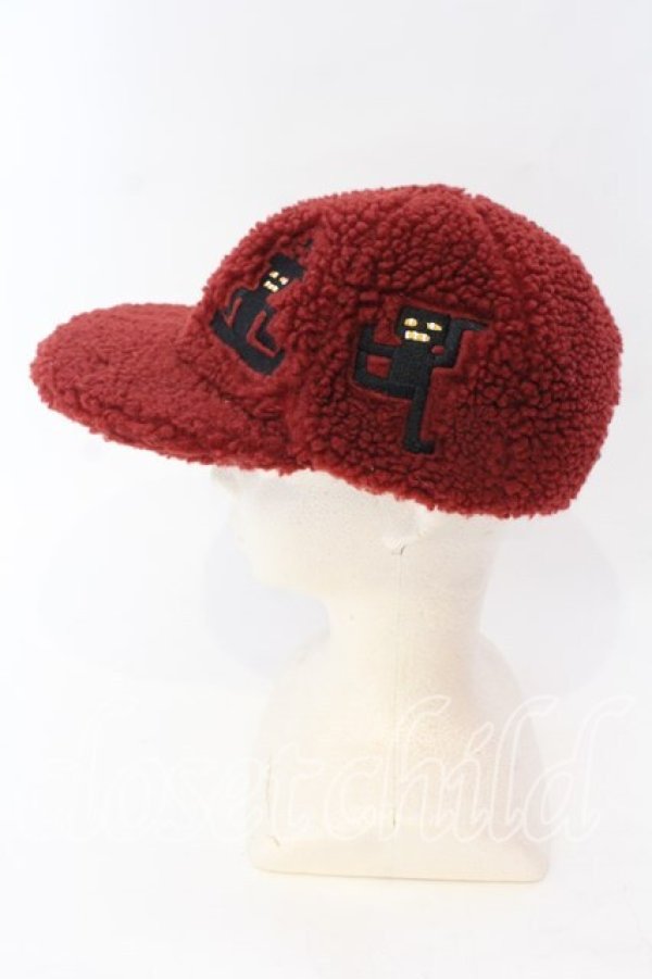 画像3: ヴィヴィアンウエストウッド 中古 / ボアキャップ M ワイン  O-25-12-14-087-ha-YM-OS (3)