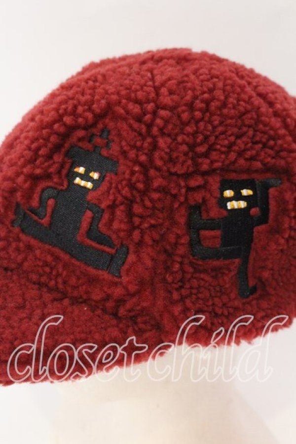 画像4: ヴィヴィアンウエストウッド 中古 / ボアキャップ M ワイン  O-25-12-14-087-ha-YM-OS (4)