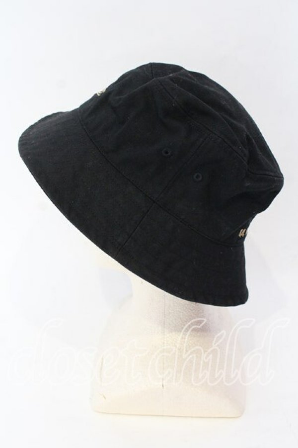 画像3: ヴィヴィアンウエストウッド 中古 / LONDON リップストップバケットハット M-S ブラック  O-25-12-14-088-ha-YM-OS (3)