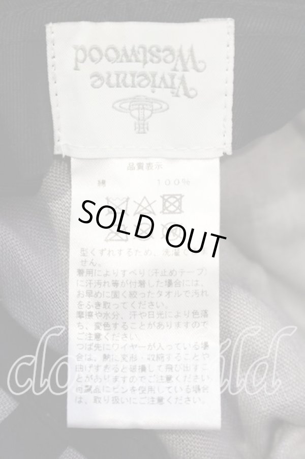 画像6: ヴィヴィアンウエストウッド 中古 / LONDON リップストップバケットハット M-S ブラック  O-25-12-14-088-ha-YM-ZH (6)