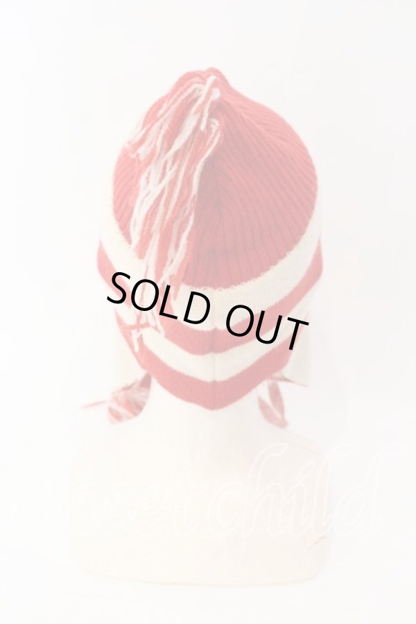 画像4: ヴィヴィアンウエストウッド 中古 / 旧ニットワッチ  レッドｘアイボリー  O-25-12-14-089-ha-YM-OS (4)