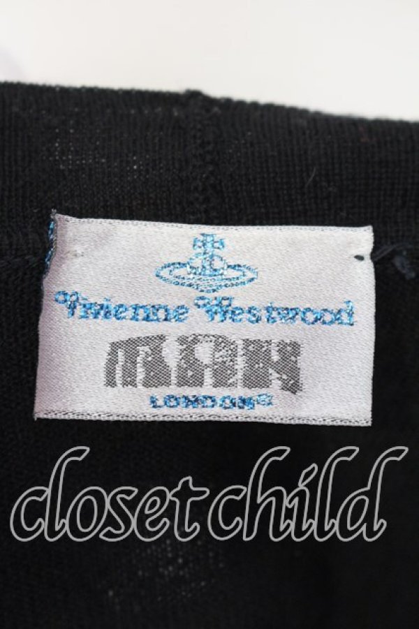 画像7: ヴィヴィアンウエストウッド MAN 中古 / カラーオーブ刺繍カーディガン M ブラック  O-25-12-14-008-to-YM-OS (7)