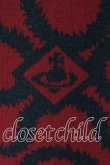 画像3: ヴィヴィアンウエストウッド 中古 / スクイグルマフラー　ストール  レッドｘブラック  O-25-12-14-095-gd-YM-OS (3)