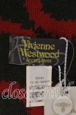 画像4: ヴィヴィアンウエストウッド 中古 / スクイグルマフラー　ストール  レッドｘブラック  O-25-12-14-095-gd-YM-OS (4)