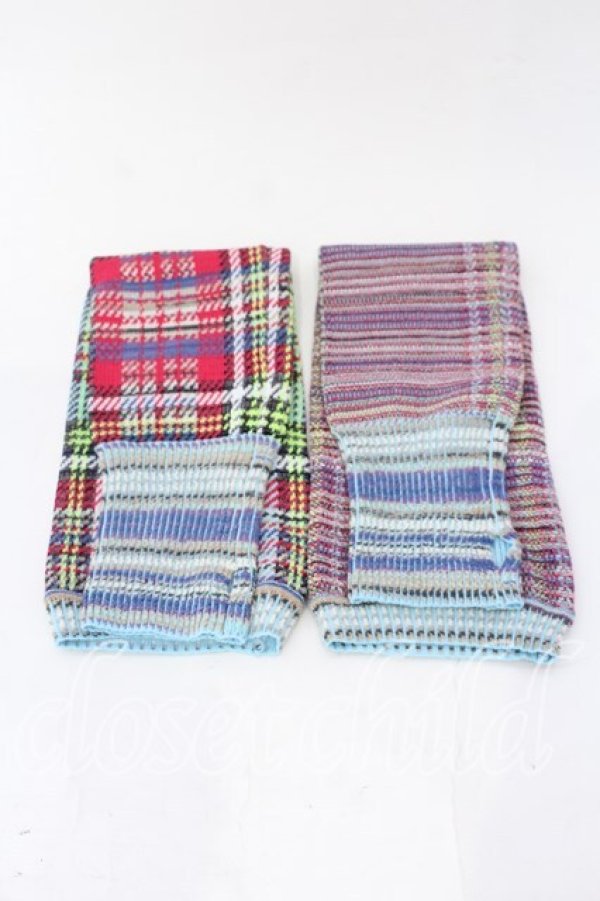 画像2: ヴィヴィアンウエストウッド 中古 / MacAndy Tartan ArmWarmers（マックアンディータータン アームウォーマー）  マルチ  O-25-12-14-097-gd-YM-OS (2)