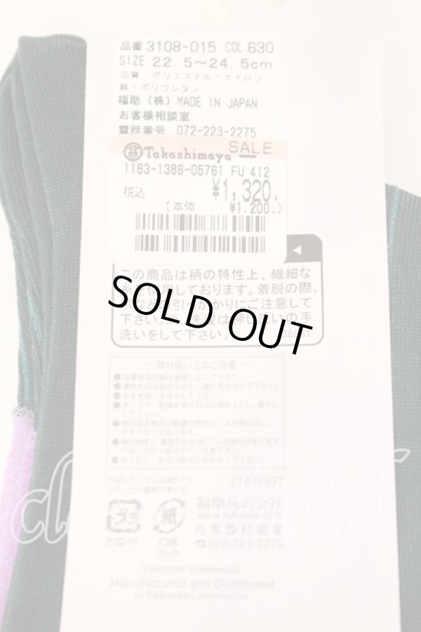 画像3: ヴィヴィアンウエストウッド 中古 / メッシュソックス 22.5-24.5cm マルチ  O-25-12-14-100-gd-YM-OS (3)