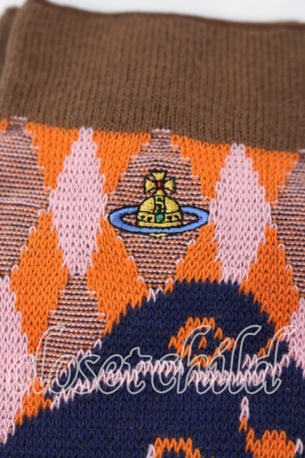 画像2: ヴィヴィアンウエストウッド 中古 / クラウドロレインバードソックス 22.5-24.5cm マルチ  O-25-12-14-102-gd-YM-OS (2)