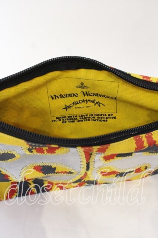 画像5: ヴィヴィアンウエストウッド 中古 / TWO FACE アフリカクラッチバッグ  オレンジ  O-25-12-14-104-ba-YM-OS (5)