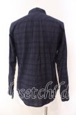 画像5: ヴィヴィアンウエストウッド MAN 中古 / ジャガードチェッククラシックシャツ 48 ネイビー  O-25-12-14-012-bl-YM-OS (5)