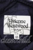 画像6: ヴィヴィアンウエストウッド MAN 中古 / ジャガードチェッククラシックシャツ 48 ネイビー  O-25-12-14-012-bl-YM-OS (6)