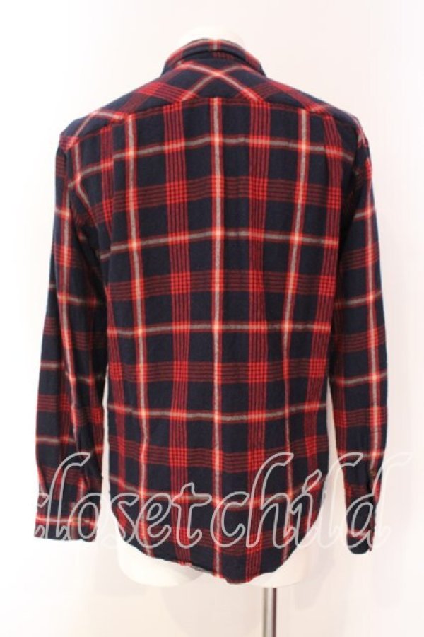画像4: ヴィヴィアンウエストウッド MAN 中古 / ウールチェックオジークラークシャツ 48 ブラックｘレッド  O-25-12-14-014-bl-YM-OS (4)