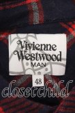 画像5: ヴィヴィアンウエストウッド MAN 中古 / ウールチェックオジークラークシャツ 48 ブラックｘレッド  O-25-12-14-014-bl-YM-OS (5)