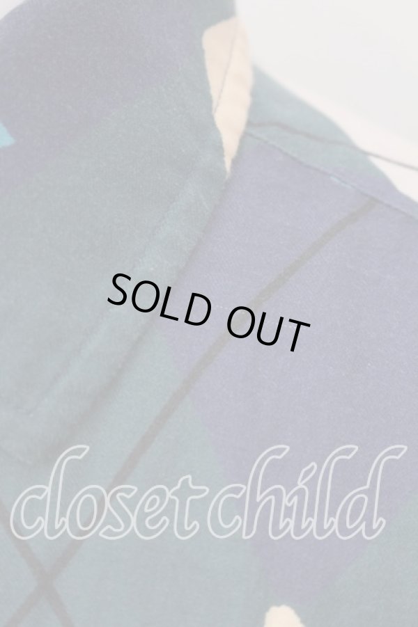 画像2: ヴィヴィアンウエストウッド MAN 中古 / HARLEQUINクラシックシャツ 48 グリーン  O-25-12-14-015-bl-YM-ZH (2)