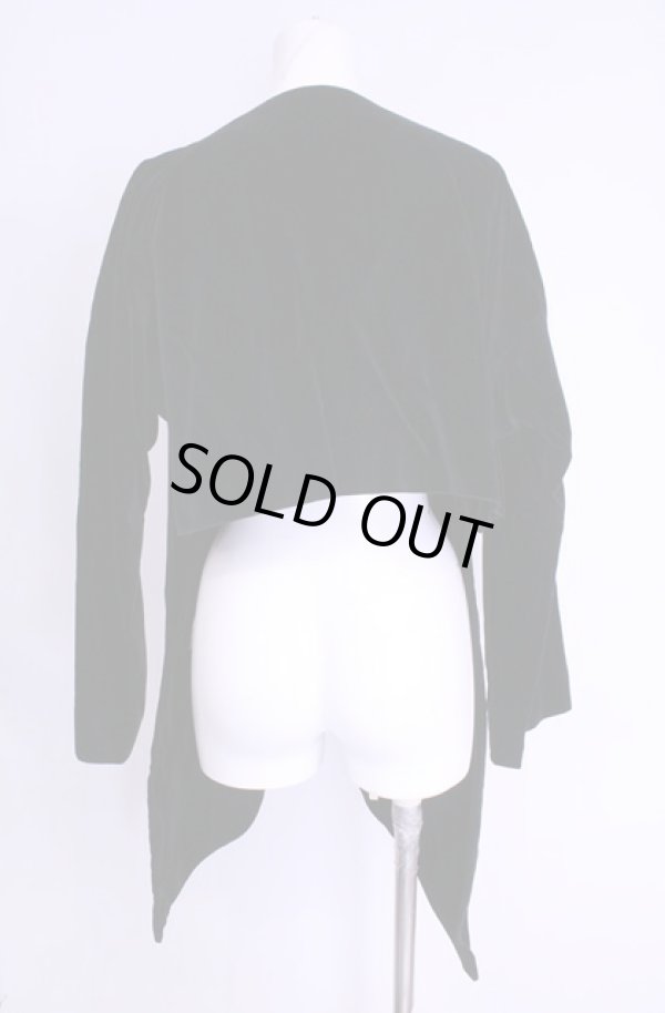 画像3: 【Vintage放出】ヴィヴィアンウエストウッド 中古 / 前下ガリ別珍ショートジャケット  ブラック  O-25-12-20-012-jc-YM-ZH (3)