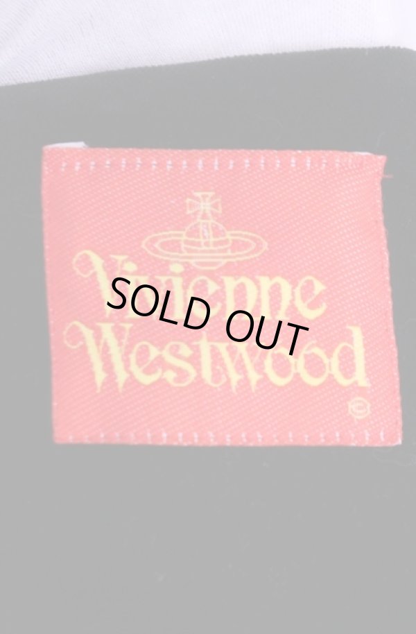 画像4: 【Vintage放出】ヴィヴィアンウエストウッド 中古 / 前下ガリ別珍ショートジャケット  ブラック  O-25-12-20-012-jc-YM-ZH (4)