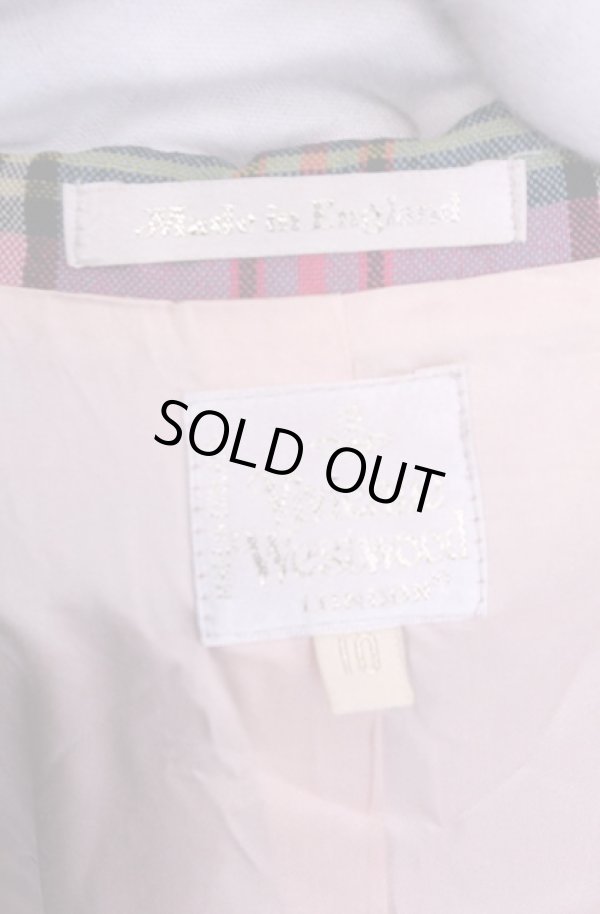 画像9: 【Vintage放出】ヴィヴィアンウエストウッド 中古 / ブルーマックベスト 10 マルチ  O-25-12-20-014-to-YM-OS (9)