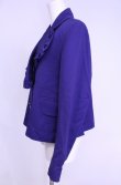 画像2: 【Vintage放出】ヴィヴィアンウエストウッド 中古 / フリル襟ダブルボタンジャケット 10 ブルー  O-25-12-20-015-sk-YM-OS (2)