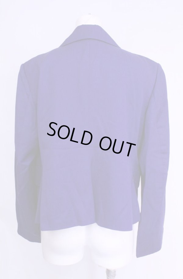 画像3: 【Vintage放出】ヴィヴィアンウエストウッド 中古 / フリル襟ダブルボタンジャケット 10 ブルー  O-25-12-20-015-sk-YM-OS (3)