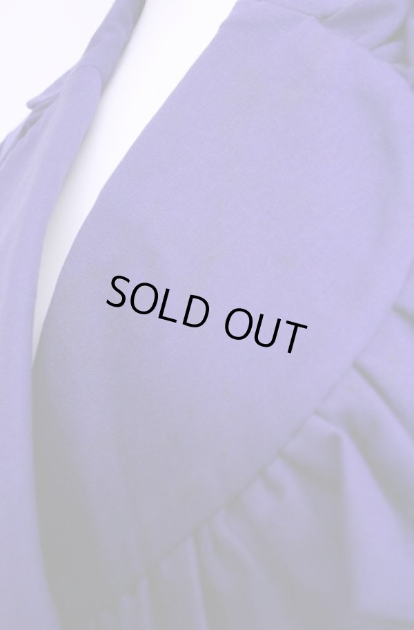 画像4: 【Vintage放出】ヴィヴィアンウエストウッド 中古 / フリル襟ダブルボタンジャケット 10 ブルー  O-25-12-20-015-sk-YM-OS (4)