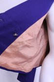 画像8: 【Vintage放出】ヴィヴィアンウエストウッド 中古 / フリル襟ダブルボタンジャケット 10 ブルー  O-25-12-20-015-sk-YM-OS (8)