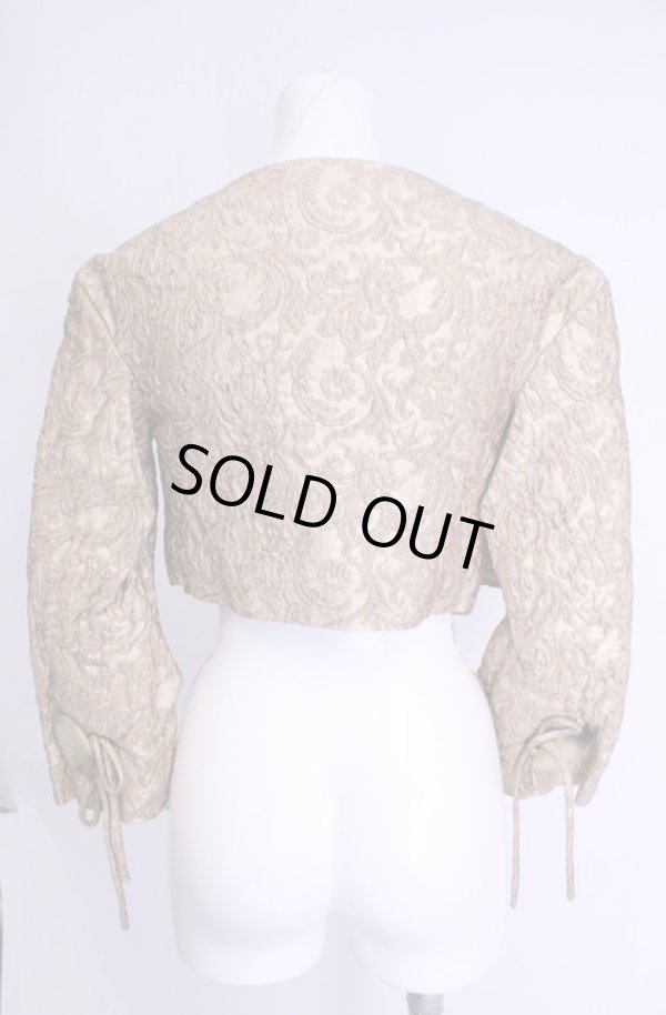 画像4: 【Vintage放出】ヴィヴィアンウエストウッド 中古 / ビッグボタンショートジャケット US6 ゴールド  O-25-12-20-017-jc-YM-OS (4)