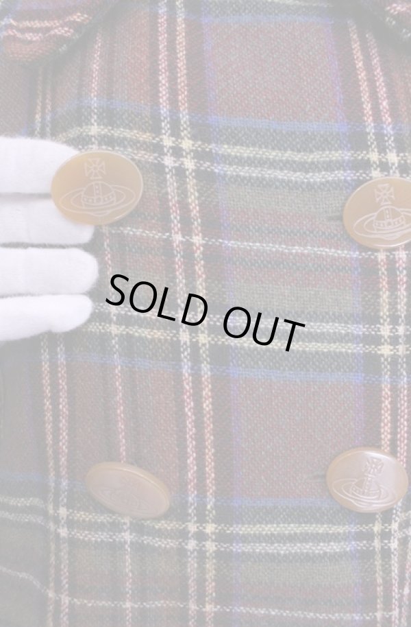 画像2: 【Vintage放出】ヴィヴィアンウエストウッド 中古 / ダブルコート 42 ブラウン  O-25-12-20-020-co-YM-OS (2)