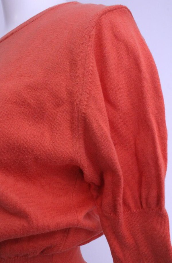 画像3: 【Vintage放出】ヴィヴィアンウエストウッド 中古 / カラーオーブ刺繍半袖ニット  オレンジ  O-25-12-20-021-to-YM-OS (3)