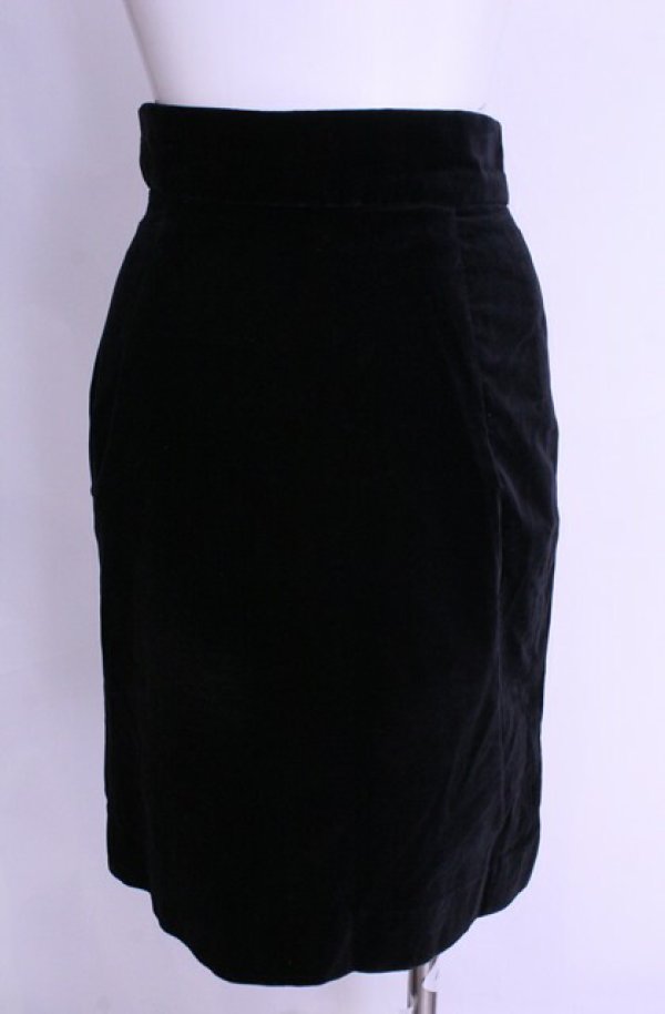 画像4: 【Vintage放出】ヴィヴィアンウエストウッド 中古 / 別珍スカート 10 ブラック  O-25-12-20-025-sk-YM-OS (4)