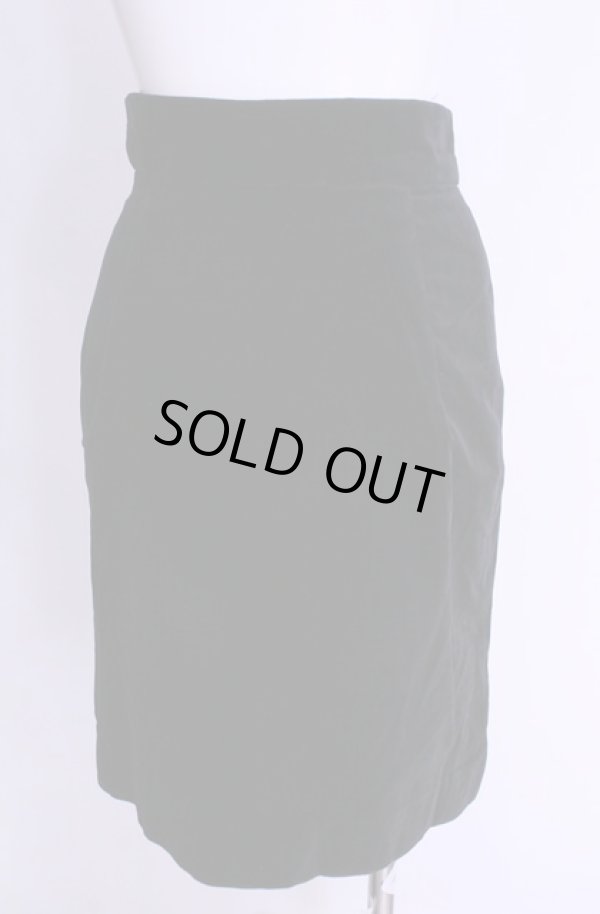 画像4: 【Vintage放出】ヴィヴィアンウエストウッド 中古 / 別珍スカート 10 ブラック  O-25-12-20-025-sk-YM-ZH (4)