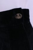 画像2: 【Vintage放出】ヴィヴィアンウエストウッド 中古 / 別珍台形スカート 40 ブラック  O-25-12-20-026-sk-YM-OS (2)