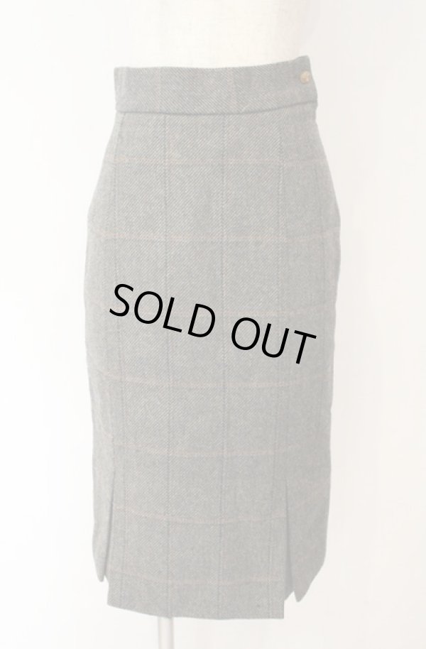 画像9: 【Vintage放出】ヴィヴィアンウエストウッド 中古 / ツイードボンテージセットアップ 10 グレーｘブラック  O-25-12-20-002-sk-YM-OS (9)