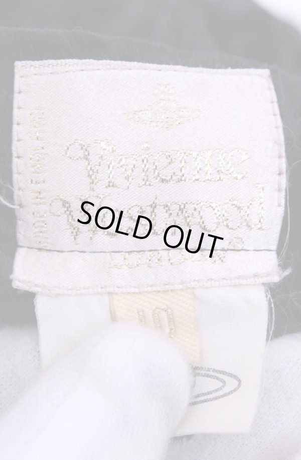 画像6: 【Vintage放出】ヴィヴィアンウエストウッド 中古 / 別珍ミニスカート 10 ブラック  O-25-12-20-028-sk-YM-OS (6)