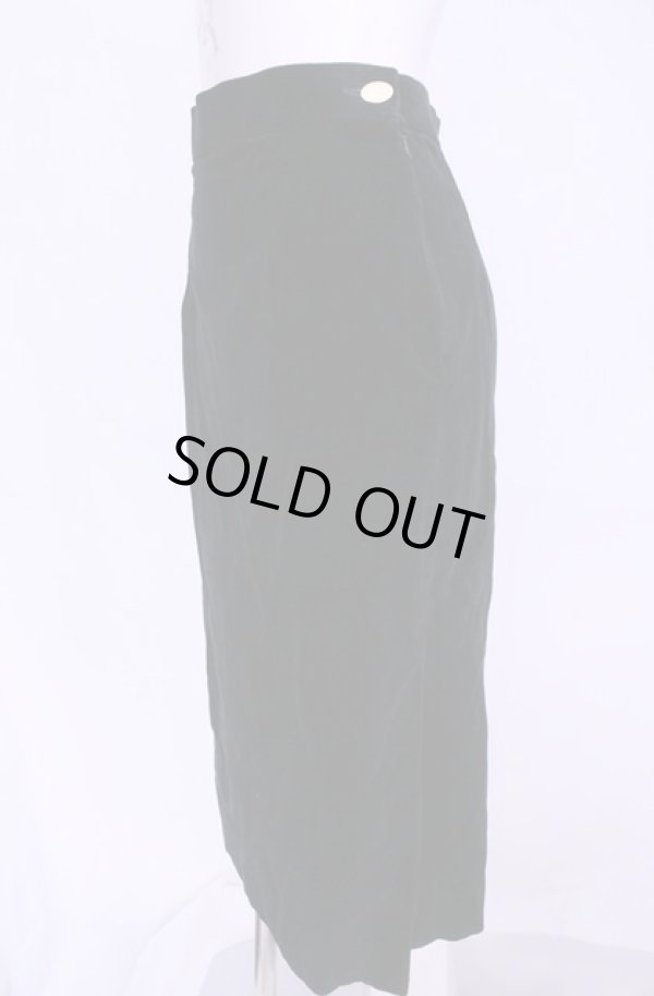 画像2: 【Vintage放出】ヴィヴィアンウエストウッド 中古 / 別珍ペンシルスカート M ブラック  O-25-12-20-029-sk-YM-ZH (2)