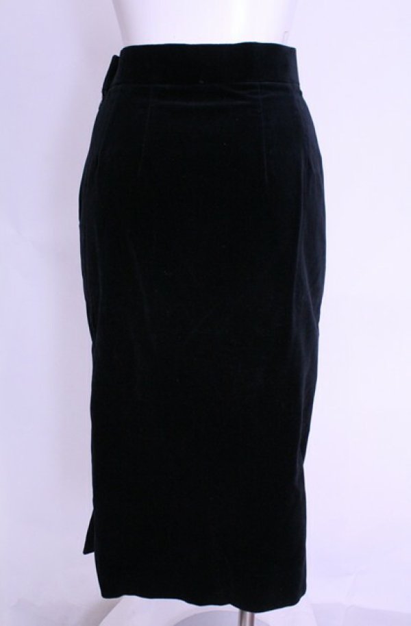 画像4: 【Vintage放出】ヴィヴィアンウエストウッド 中古 / 別珍ペンシルスカート M ブラック  O-25-12-20-029-sk-YM-OS (4)