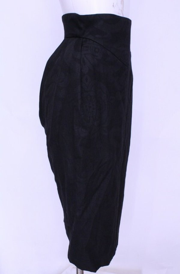 画像5: 【Vintage放出】ヴィヴィアンウエストウッド 中古 / チューダーローズハイウエストスカート 10 ブラック  O-25-12-20-032-sk-YM-OS (5)