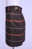 画像2: 【Vintage放出】ヴィヴィアンウエストウッド 中古 / ウールチェックミニスカート 40 ブラウンｘマルチ  O-25-12-20-034-sk-YM-OS (2)