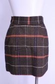 画像4: 【Vintage放出】ヴィヴィアンウエストウッド 中古 / ウールチェックミニスカート 40 ブラウンｘマルチ  O-25-12-20-034-sk-YM-OS (4)