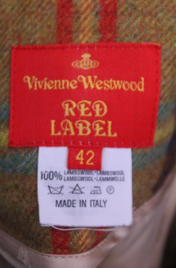 画像5: 【Vintage放出】ヴィヴィアンウエストウッド 中古 / ハイウエストタータンスカート 42 マルチ  O-25-12-20-035-sk-YM-OS (5)