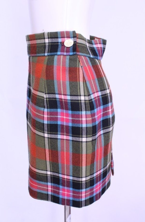 画像2: 【Vintage放出】ヴィヴィアンウエストウッド 中古 / ブルースオブキンナードスカート 12 マルチ  O-25-12-20-036-sk-YM-OS (2)