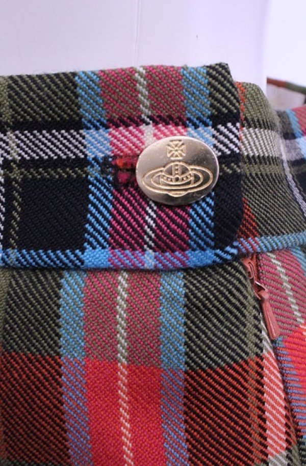 画像3: 【Vintage放出】ヴィヴィアンウエストウッド 中古 / ブルースオブキンナードスカート 12 マルチ  O-25-12-20-036-sk-YM-OS (3)
