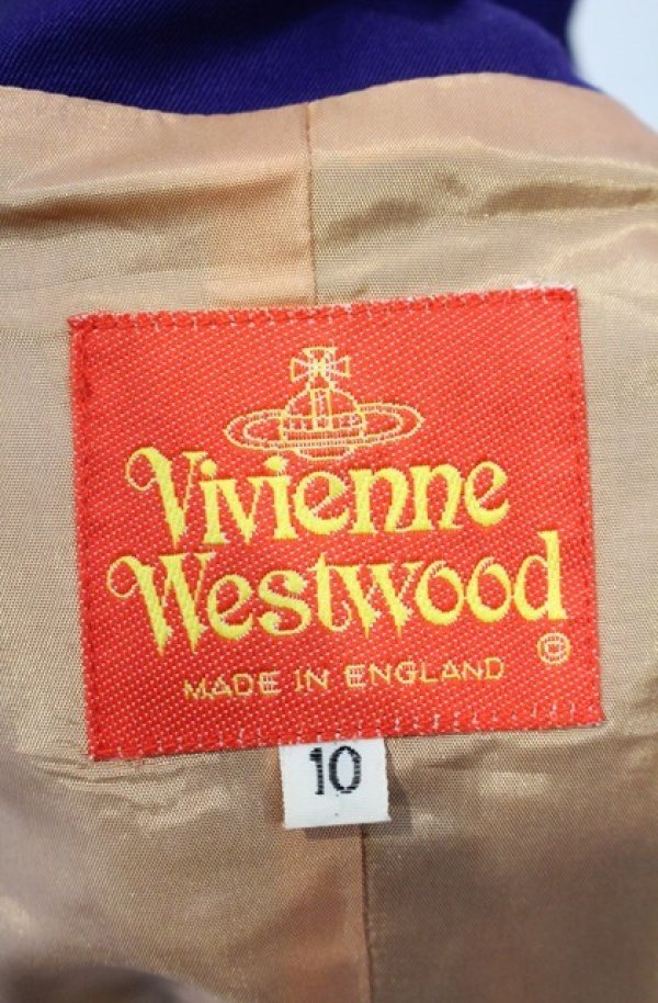 画像7: 【Vintage放出】ヴィヴィアンウエストウッド 中古 / コサージュジャケットセットアップ JKT(10)SK（10） ブルー  O-25-12-20-003-sk-YM-OS (7)
