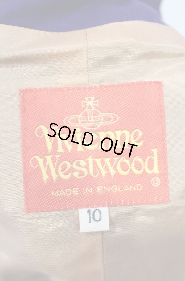 画像7: 【Vintage放出】ヴィヴィアンウエストウッド 中古 / コサージュジャケットセットアップ JKT(10)SK（10） ブルー  O-25-12-20-003-sk-YM-OS (7)