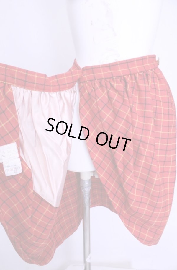 画像5: 【Vintage放出】ヴィヴィアンウエストウッド 中古 / ラップドレープスカート 12 レッド  O-25-12-20-038-sk-YM-OS (5)