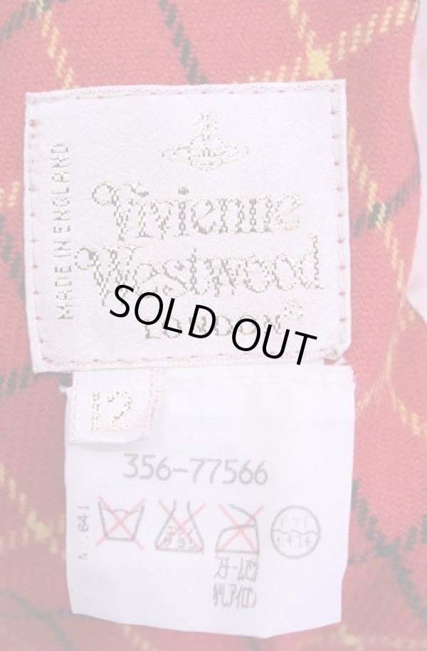 画像6: 【Vintage放出】ヴィヴィアンウエストウッド 中古 / ラップドレープスカート 12 レッド  O-25-12-20-038-sk-YM-OS (6)