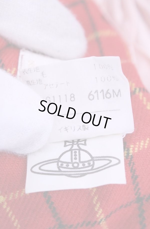 画像7: 【Vintage放出】ヴィヴィアンウエストウッド 中古 / ラップドレープスカート 12 レッド  O-25-12-20-038-sk-YM-OS (7)