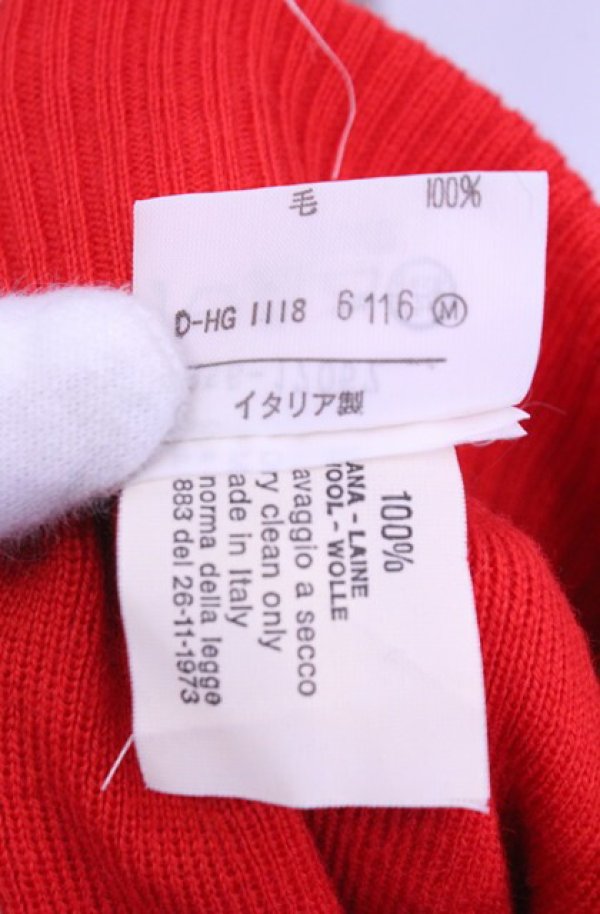 画像7: 【Vintage放出】ヴィヴィアンウエストウッド 中古 / 変形リブニットスカート M レッド  O-25-12-20-039-sk-YM-OS (7)