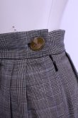 画像3: 【Vintage放出】ヴィヴィアンウエストウッド 中古 / グレンチェックタックスカート 8 グレー  O-25-12-20-041-sk-YM-OS (3)
