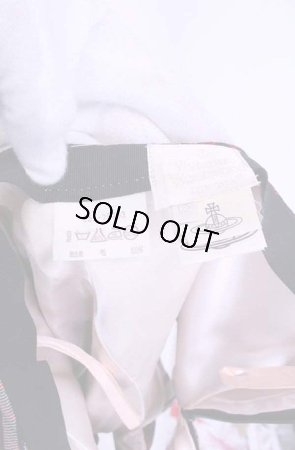 画像6: 【Vintage放出】ヴィヴィアンウエストウッド 中古 / ブロッキングタータンパンツ 12 マルチｘブラック  O-25-12-20-042-pa-YM-OS (6)