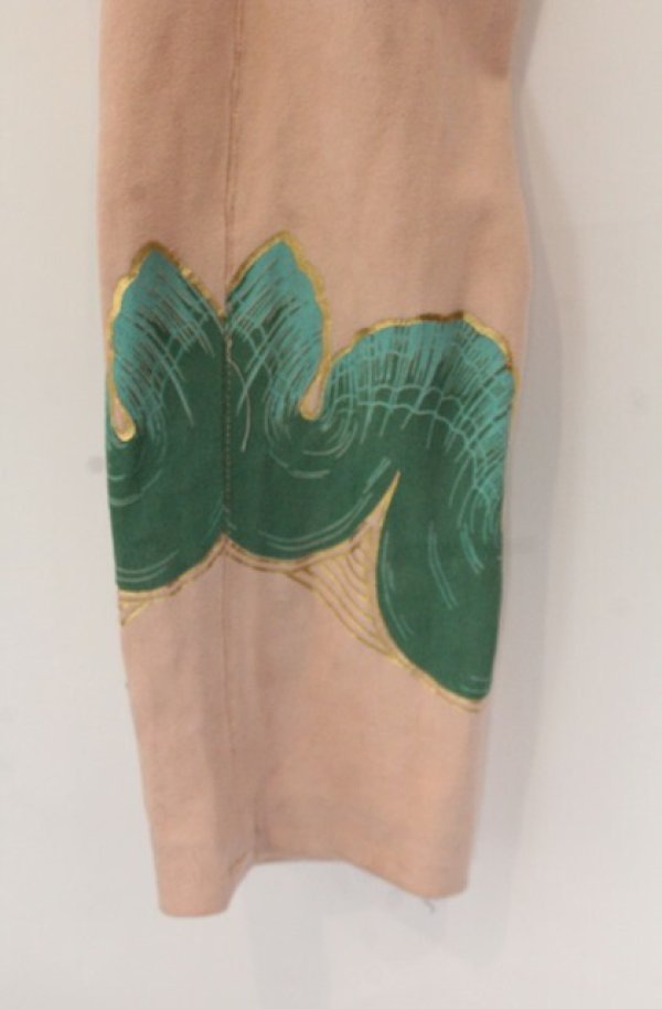 画像3: 【Vintage放出】ヴィヴィアンウエストウッド 中古 / WAVE柄 ストレッチパンツ 10 ピンクｘグリーン  O-25-12-20-043-pa-OD-OS (3)