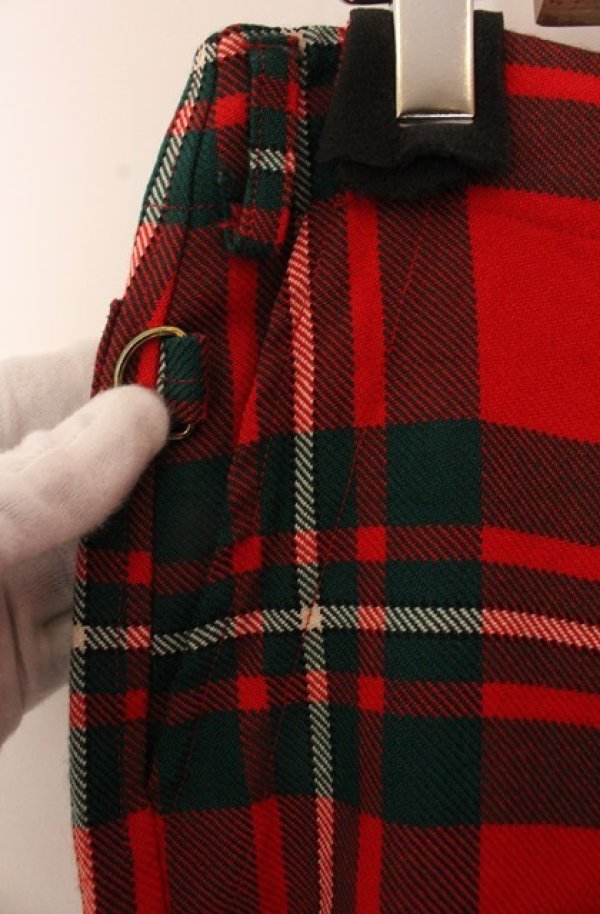 画像3: 【Vintage放出】ヴィヴィアンウエストウッド 中古 / タータンボンテージパンツ 26 レッド  O-25-12-20-044-pa-YM-OS (3)